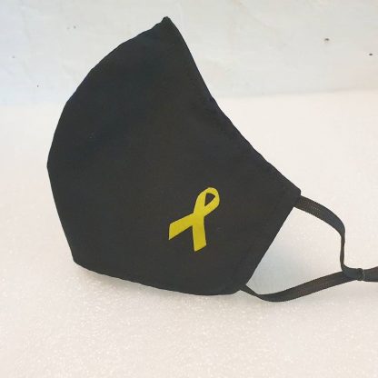 mascareta llaç groc pels presos polítics i exiliats